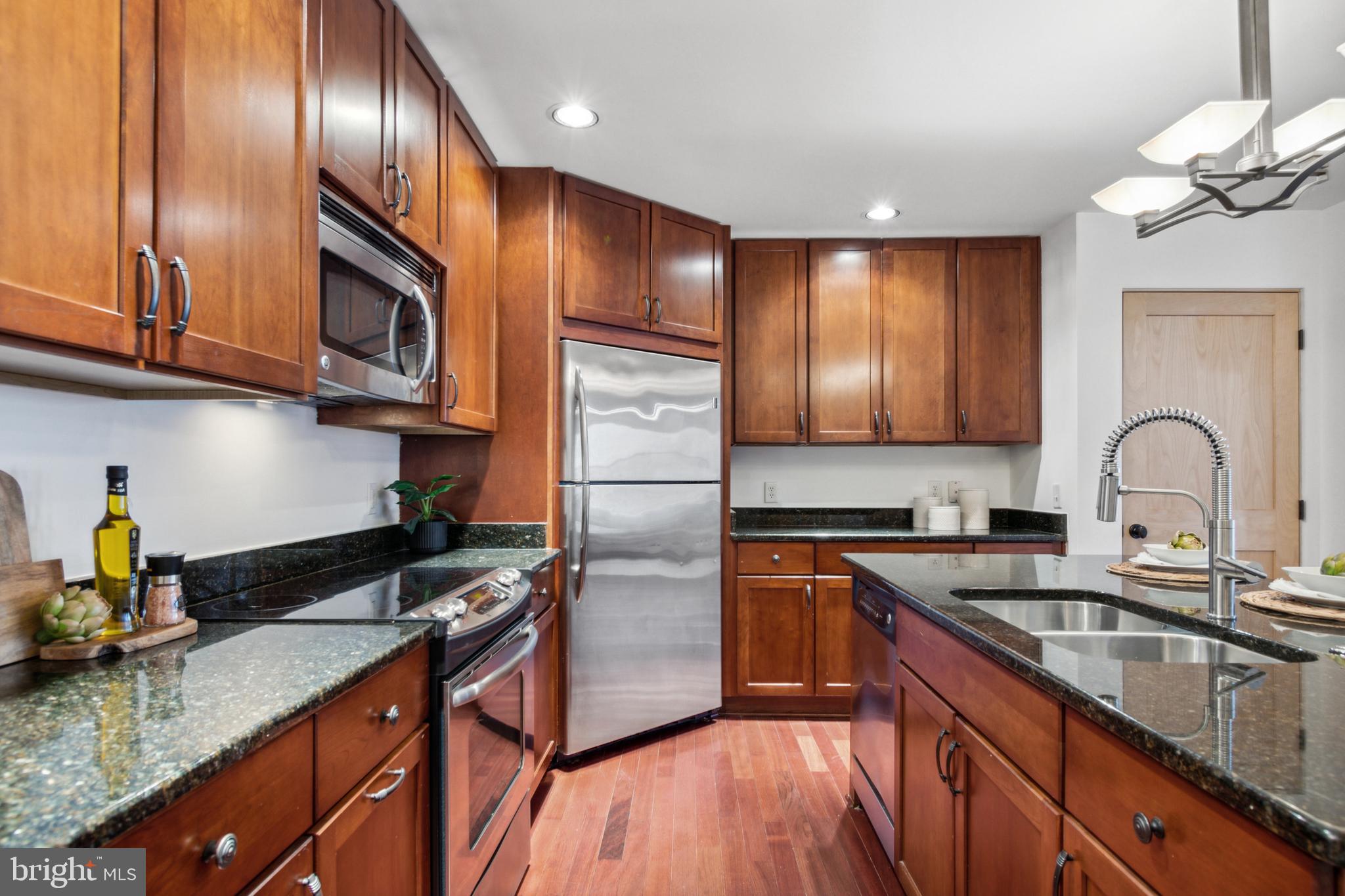 9610 Dewitt Drive, Unit B105 Silver Spring, MD 20910 - Photo 9 of 30 Granite countertops and stainless steel appliances