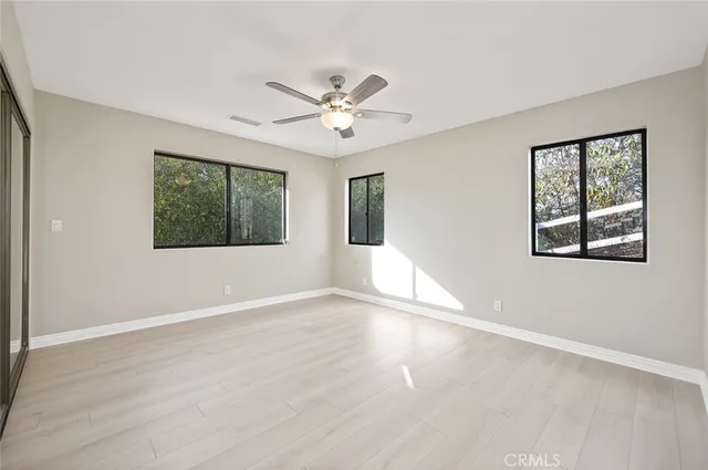 a view of a hallway with elevator