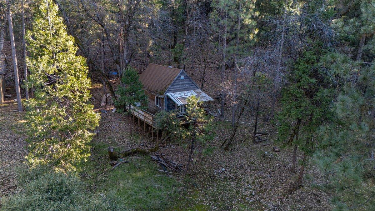 12056 North Bloomfield Road Nevada City, CA 95959 - Photo 42 of 50 a backyard of a house with lots of green space