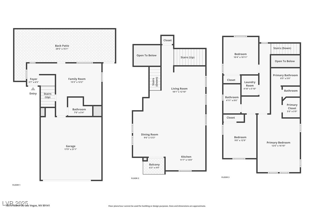 10519 Mann Street Las Vegas, NV 89141 - Photo 45 of 48 Entire Home Floor Plan