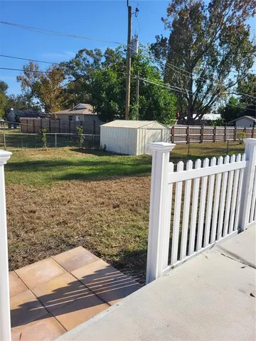 a view of a wrought fence