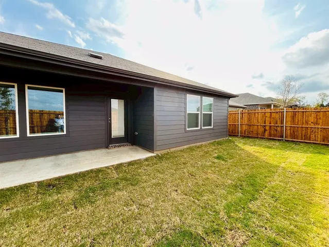 a backyard of a house