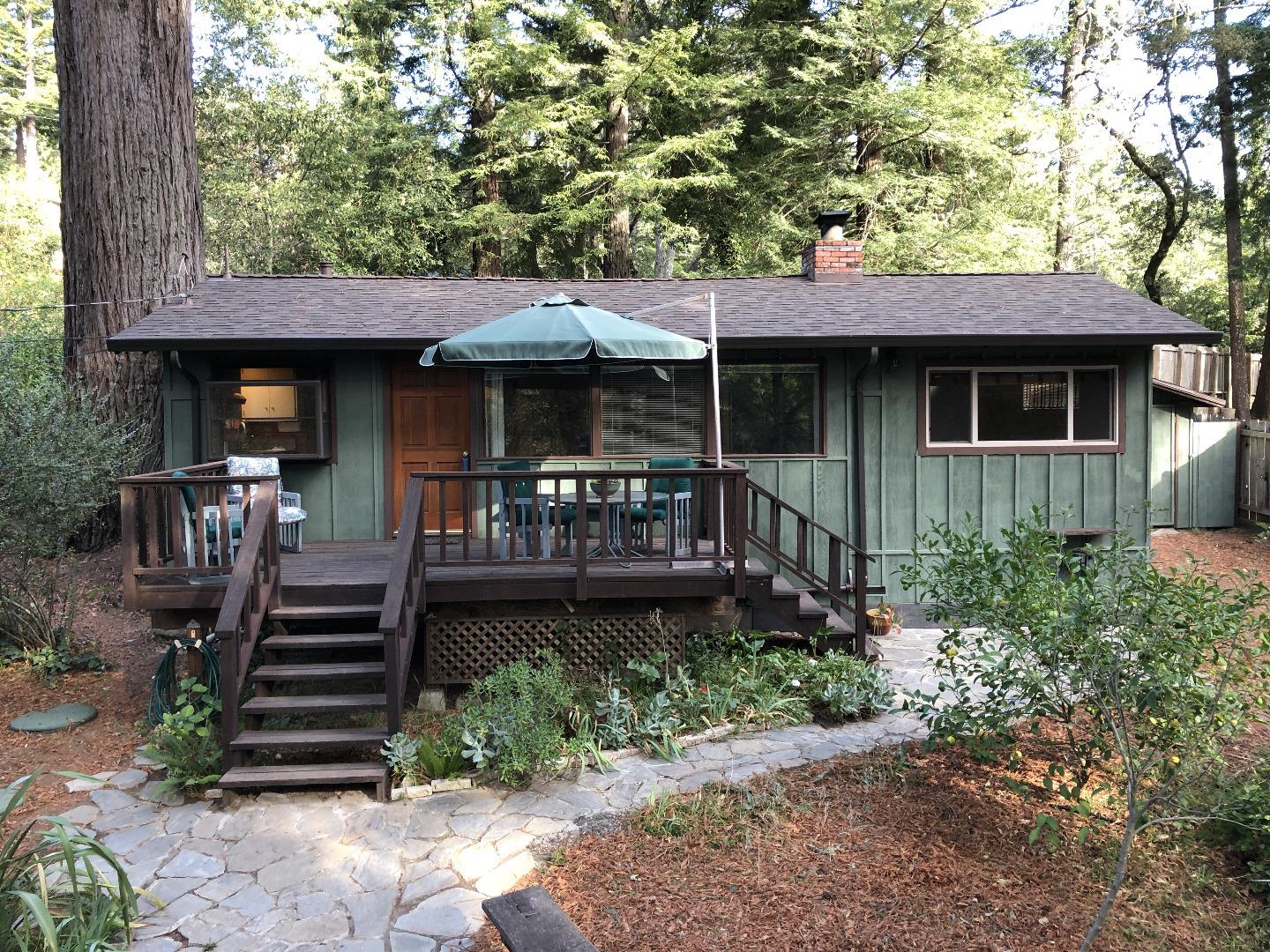 187 Chapman Road Woodside, CA 94062 - Photo 29 of 29 a front view of a house with garden