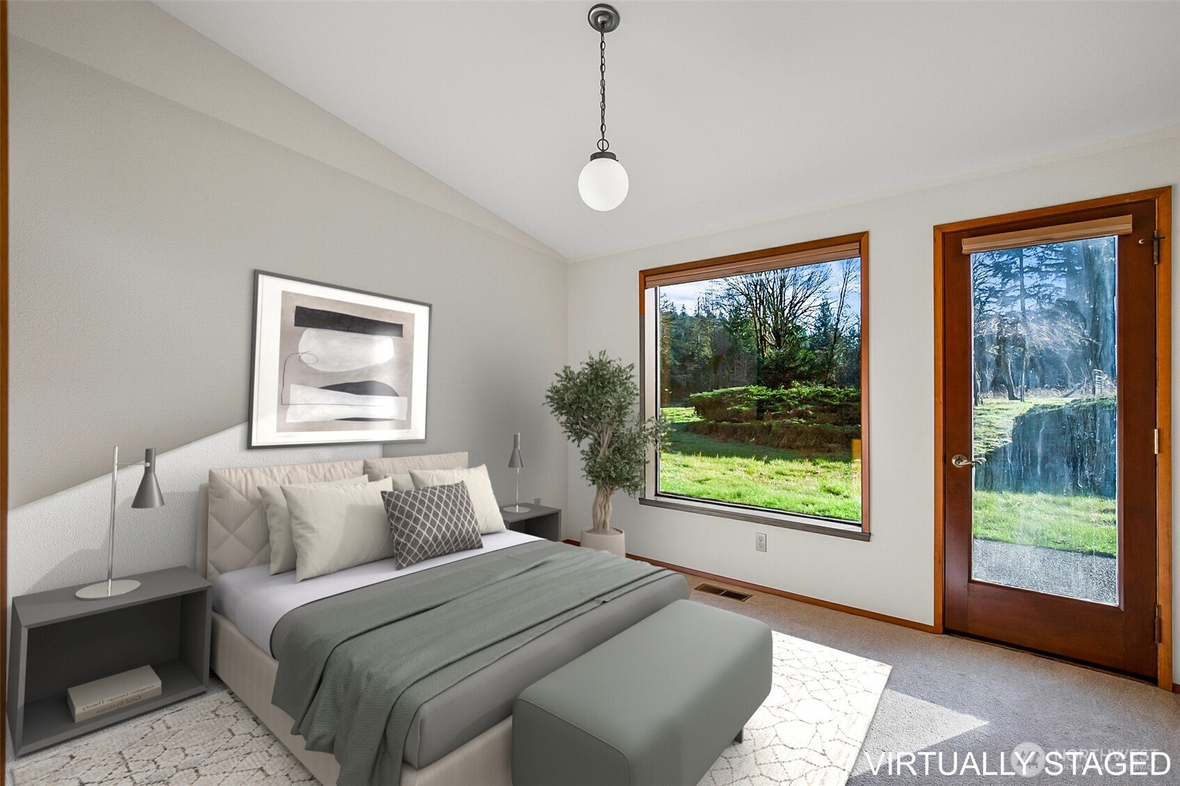 14630 High Bridge Road Monroe, WA 98272 - Photo 16 of 40 a bedroom with a large bed and a window