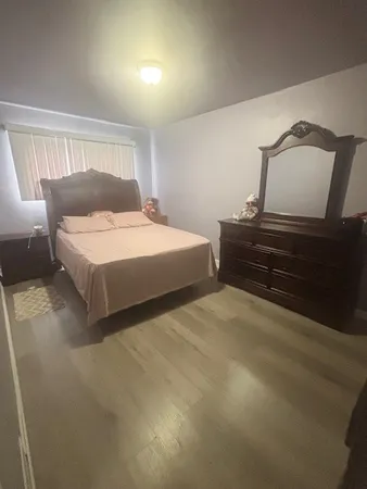 a room with a chair and a table