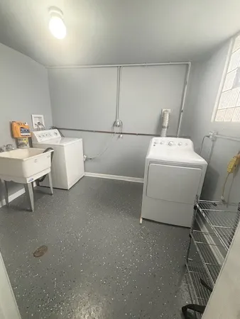 a view of a building with storage