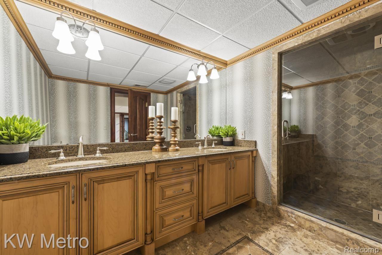 871 North Renaud Road Grosse Pointe, MI 48236 - Photo 49 of 64 Stunning Lower Level Full Bath w/Walk-in Shower