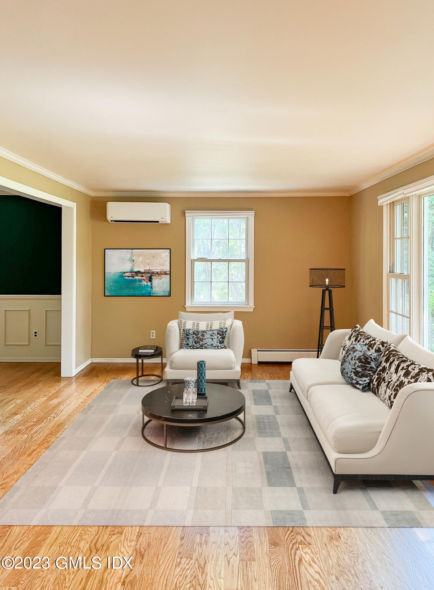 5 Tory Road Riverside, CT 06878 - Photo 2 of 26 a living room with furniture and a flat screen tv