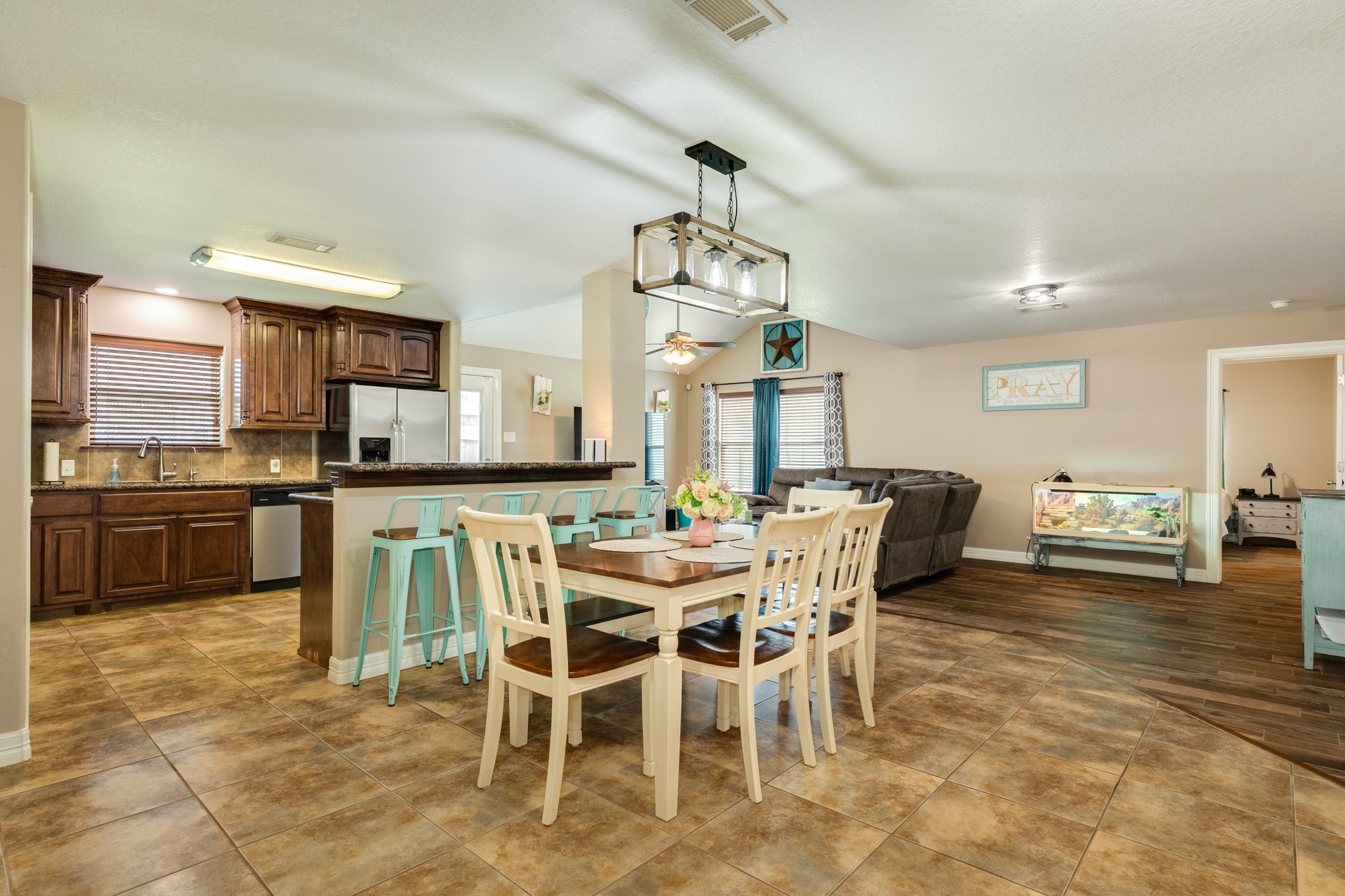 6108 Fox Ridge Drive Angleton, TX 77515 - Photo 6 of 26 a view of a dining room kitchen and a window