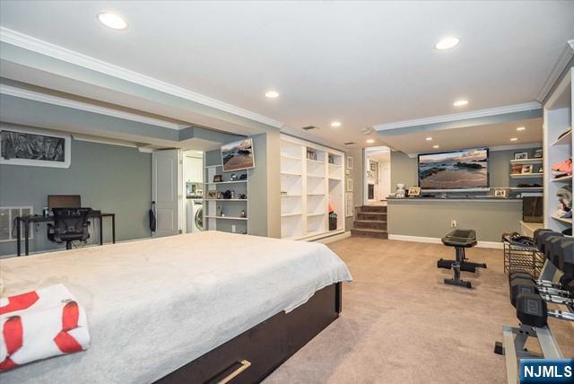 16 Lawrence Road Wayne, NJ 07470 - Photo 15 of 28 a large bedroom with bed tv and window