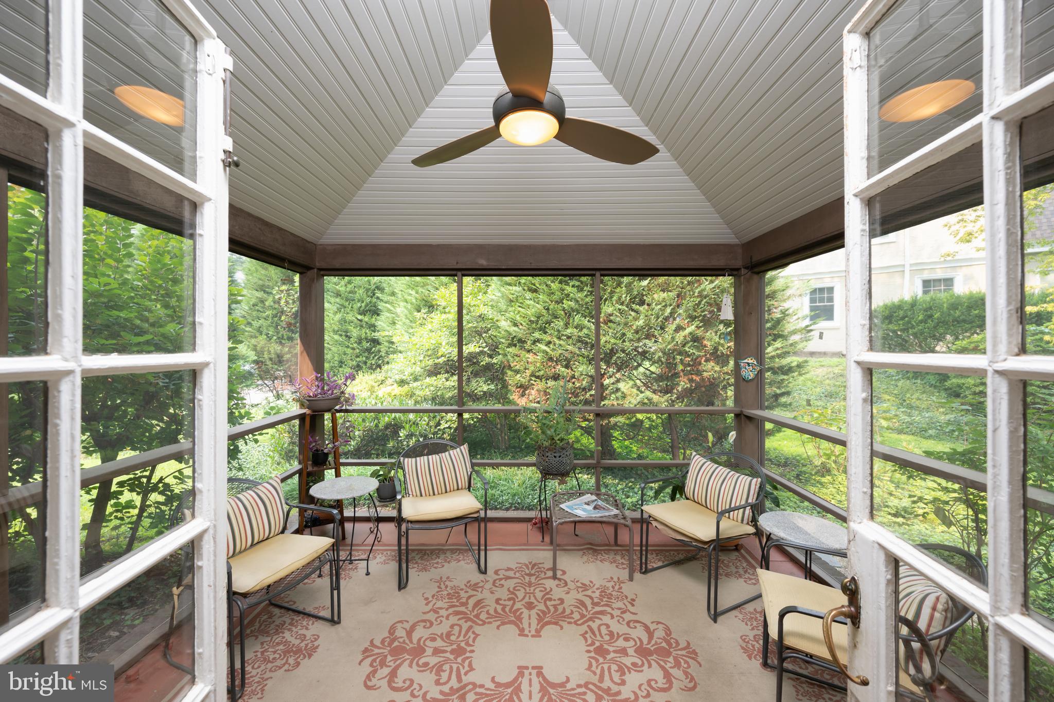 409 East Waverly Road Wyncote, PA 19095 - Photo 7 of 36 a balcony with furniture and garden view