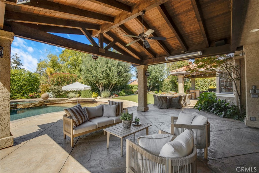 6032 Grey Rock Road Agoura Hills, CA 91301 - Photo 33 of 54 a outdoor living space with furniture and garden view
