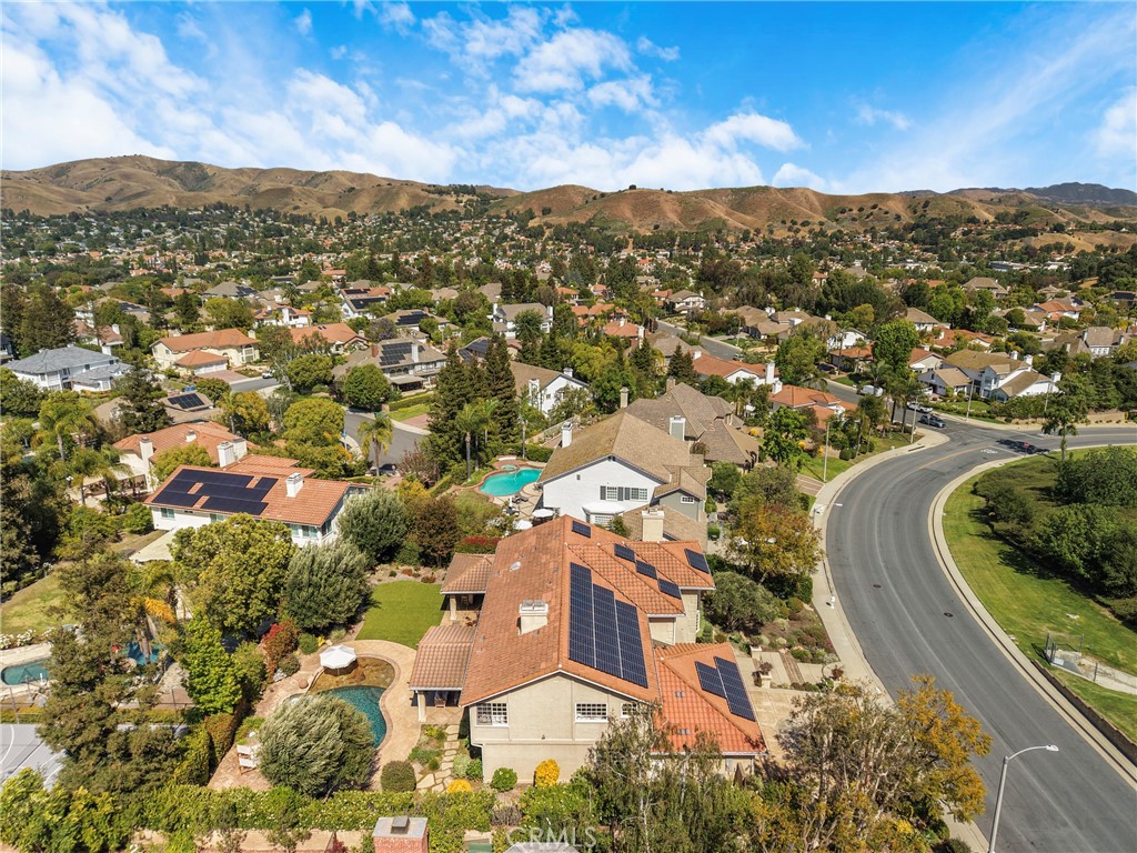 6032 Grey Rock Road Agoura Hills, CA 91301 - Photo 52 of 54 an aerial view of residential houses with outdoor space