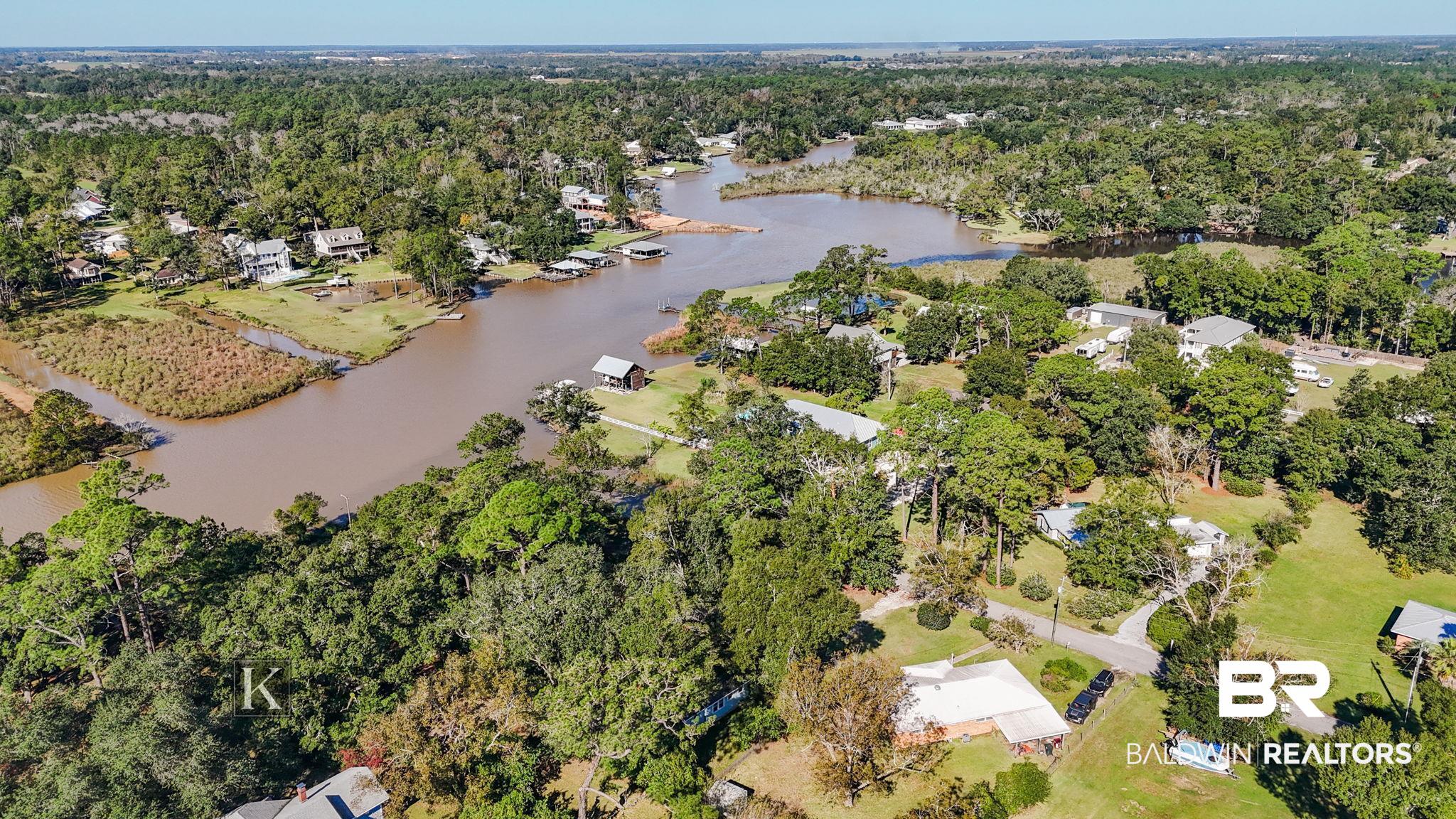 18696 Borck Road Gulf Shores, AL 36542 - Photo 30 of 47 Bird's eye view featuring a water view