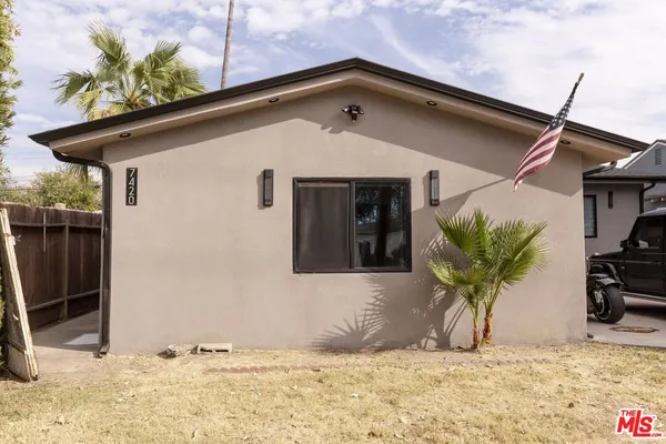 a front view of a house