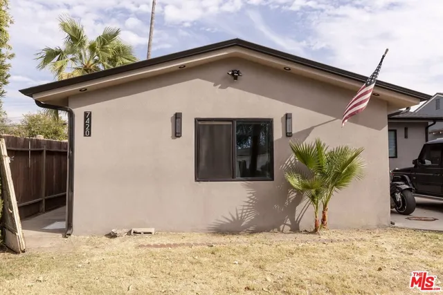 a front view of a house