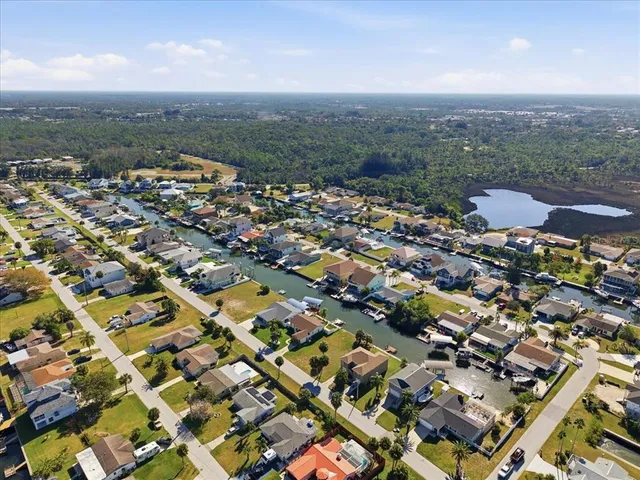 an aerial view of a city