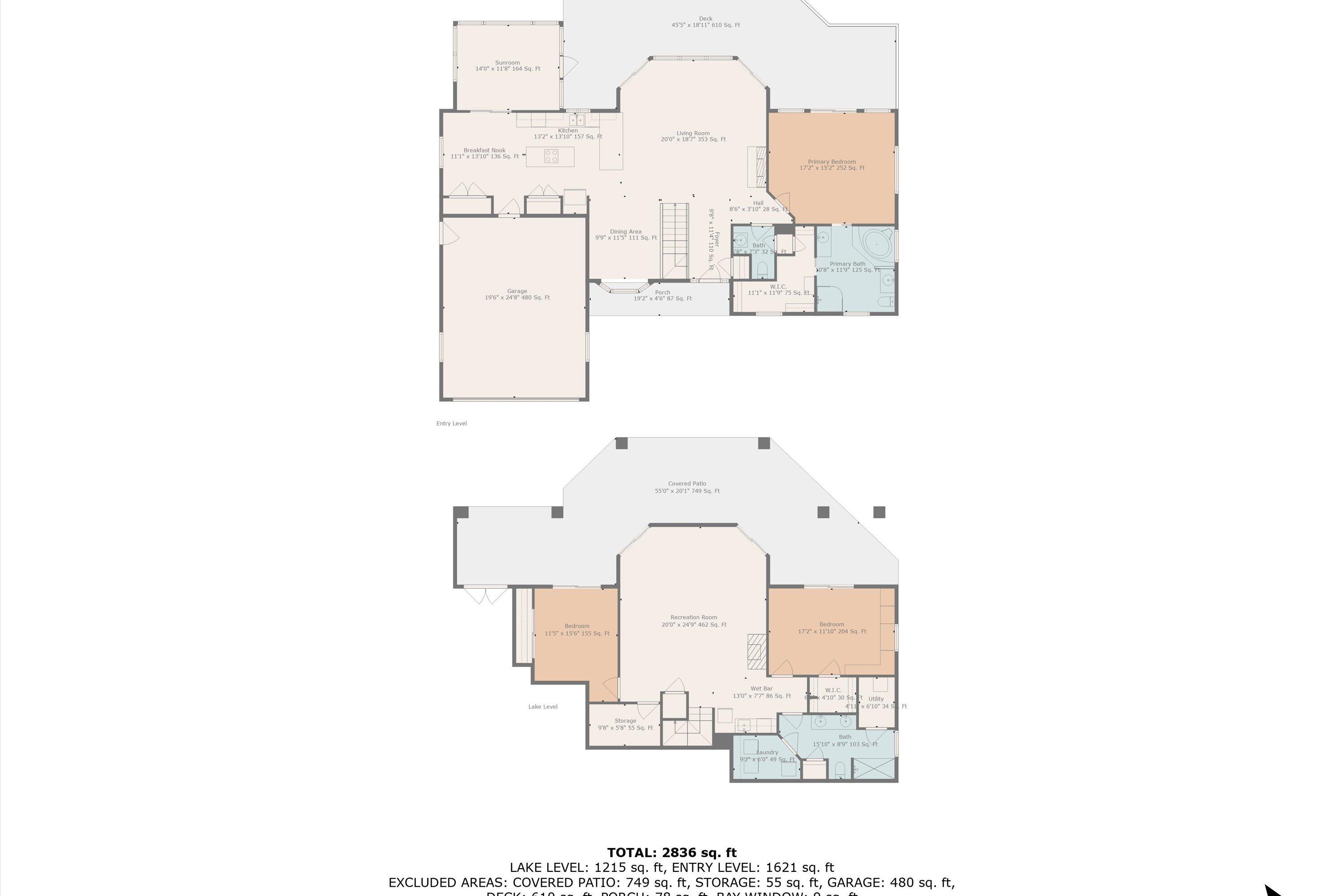 168 Sandy Point Court Union Hall, VA 24176 - Photo 80 of 80 71-Floor Plan