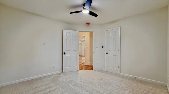 a view of an empty room