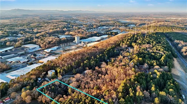 an aerial view of multiple house