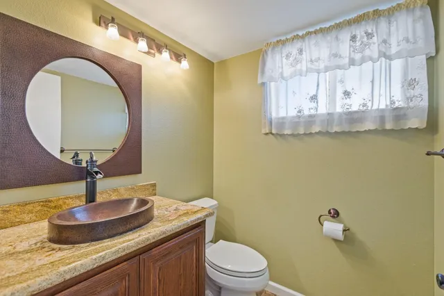 a view of small space with racks on the wall