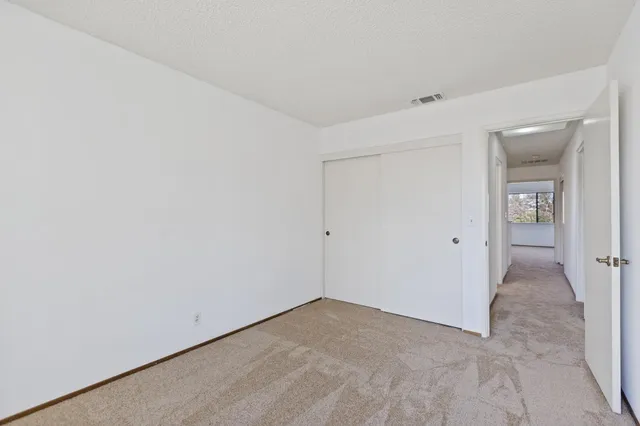 a view of a bench in the garden