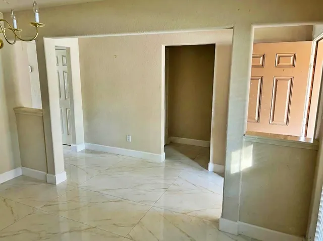 a view of an empty room