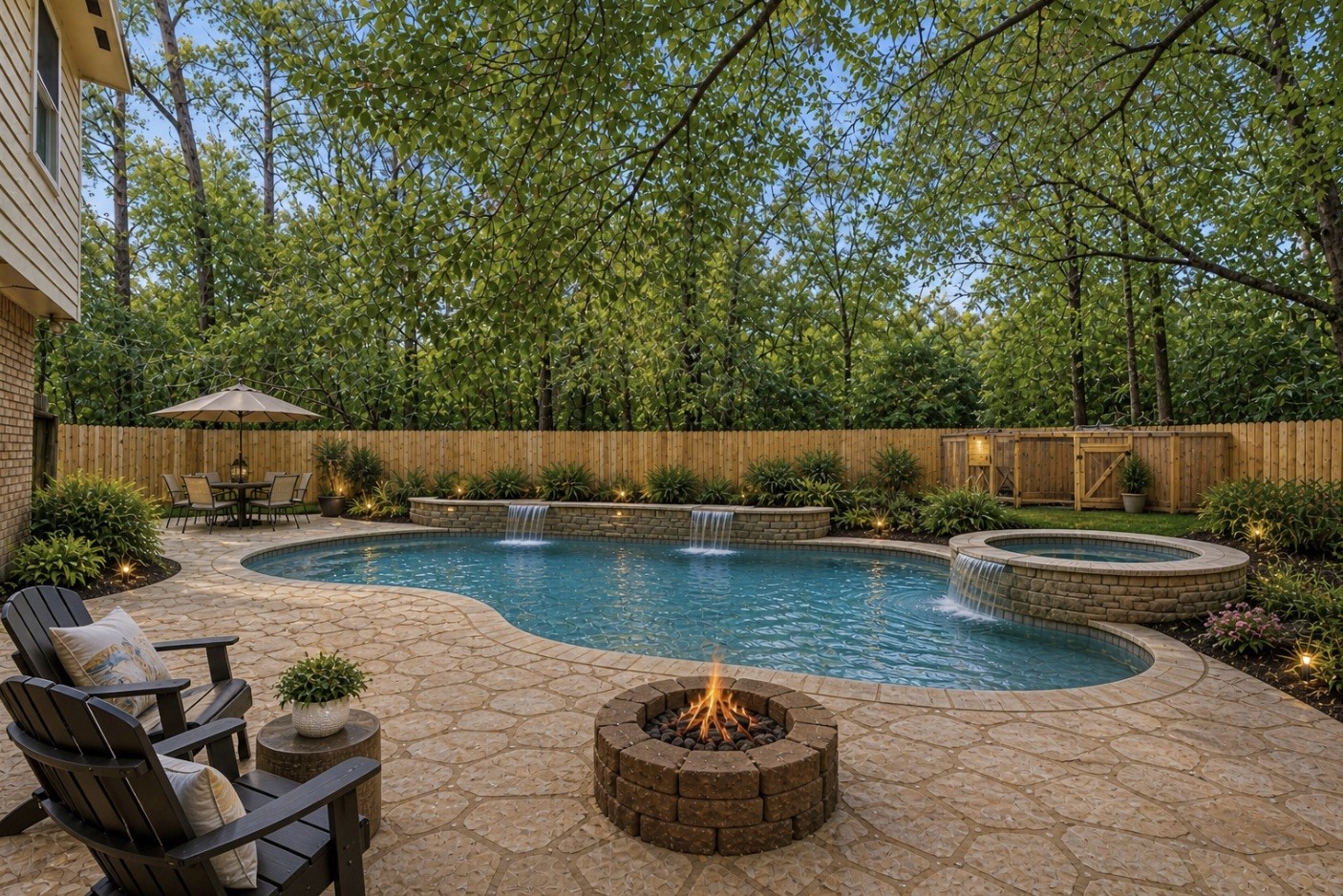 3702 Ember Spring Drive Houston, TX 77339 - Photo 26 of 27 a view of a swimming pool with lounge chair