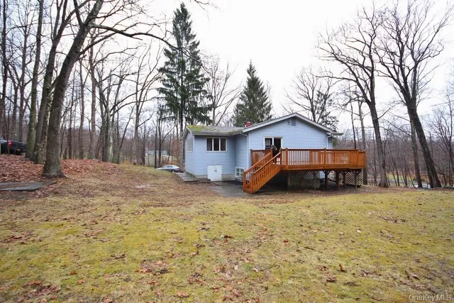 a house with trees in front of it