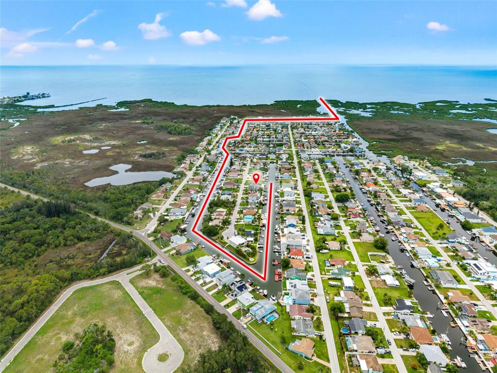 7401 Islander Lane Hudson, FL 34667 - Photo 2 of 30 an aerial view of swimming pool