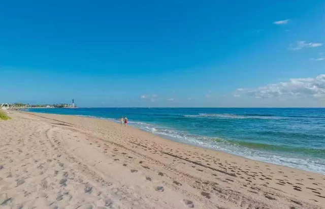 a view of beach and ocean
