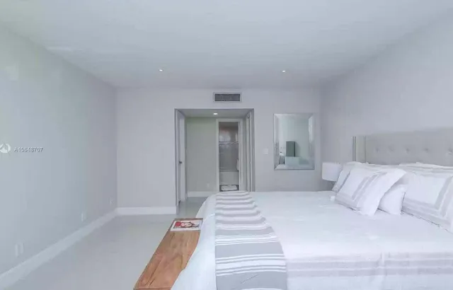 a bed room with a bed