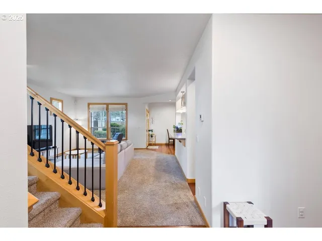 a view interior of a house with wooden floor and windows