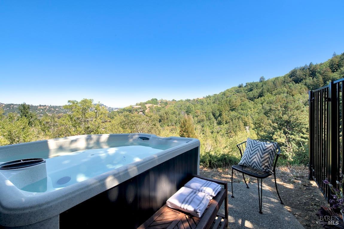 600 Murray Avenue Kentfield, CA 94904 - Photo 43 of 59 a view of a balcony with chair and wooden floor