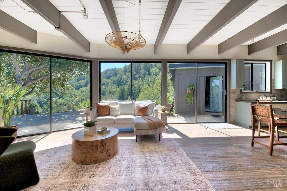 600 Murray Avenue Kentfield, CA 94904 - Photo 7 of 59 a living room with patio furniture and a large window