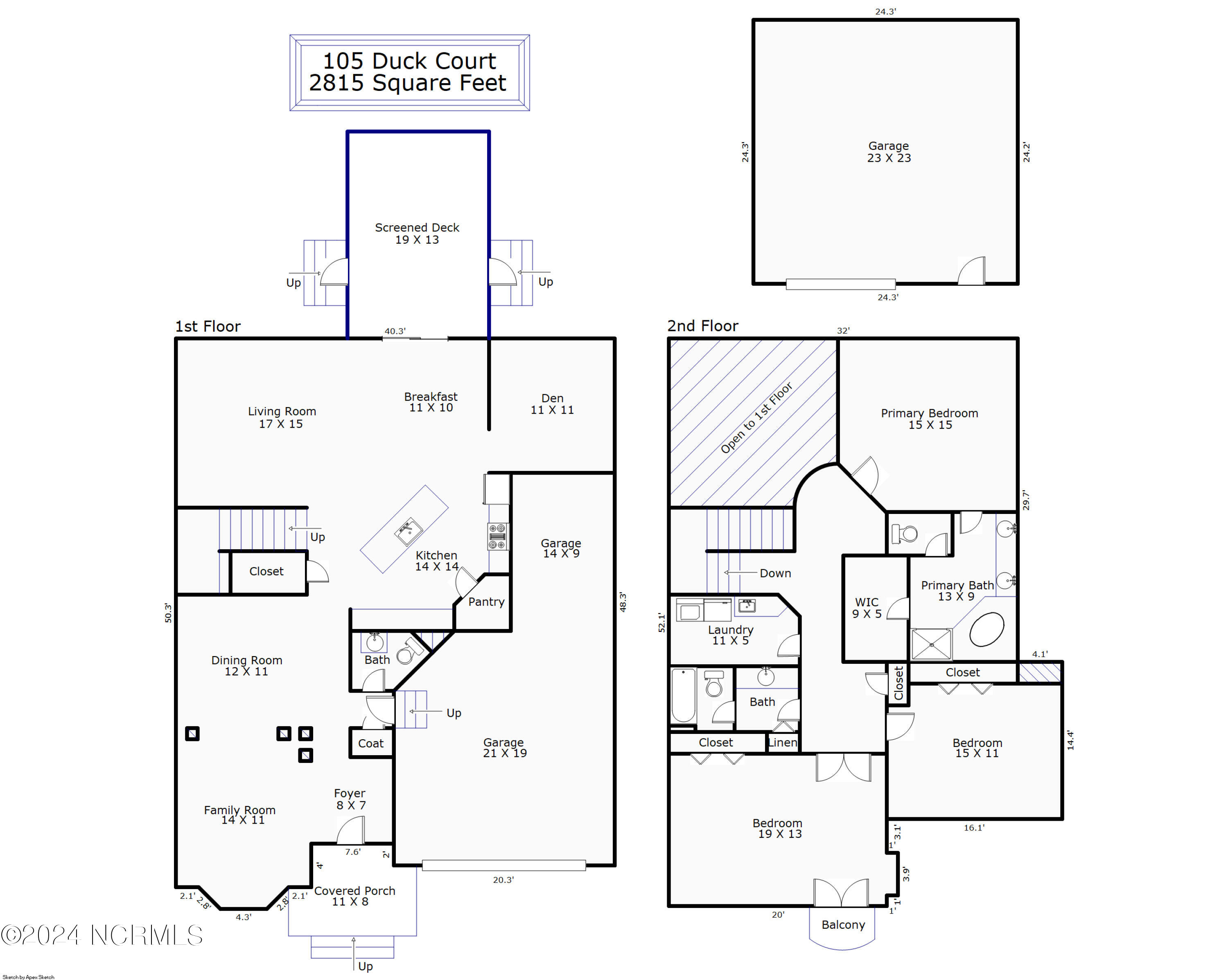 105 Duck Court Hampstead, NC 28443 - Photo 60 of 60 Floor plan
