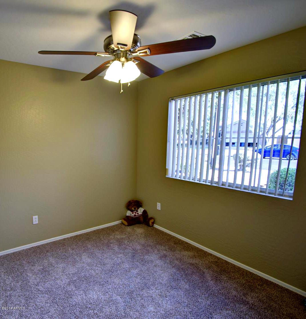2822 East Harwell Road Gilbert, AZ 85234 - Photo 19 of 23 Bedrm Three w/new Lighted Ceiling Fan