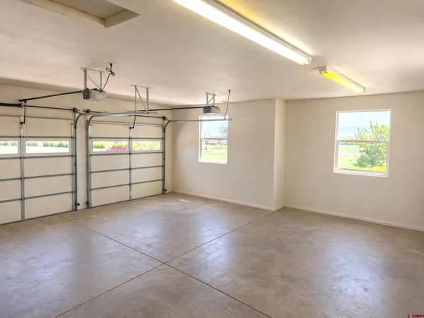 a view of a garage
