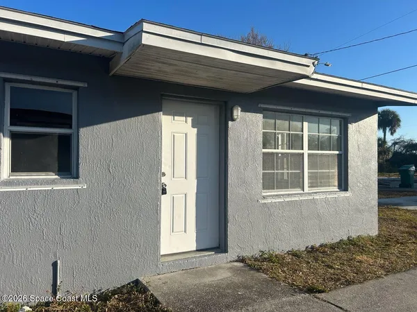 a front view of a house