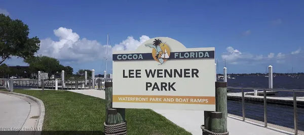 a view of outdoor space with sign board