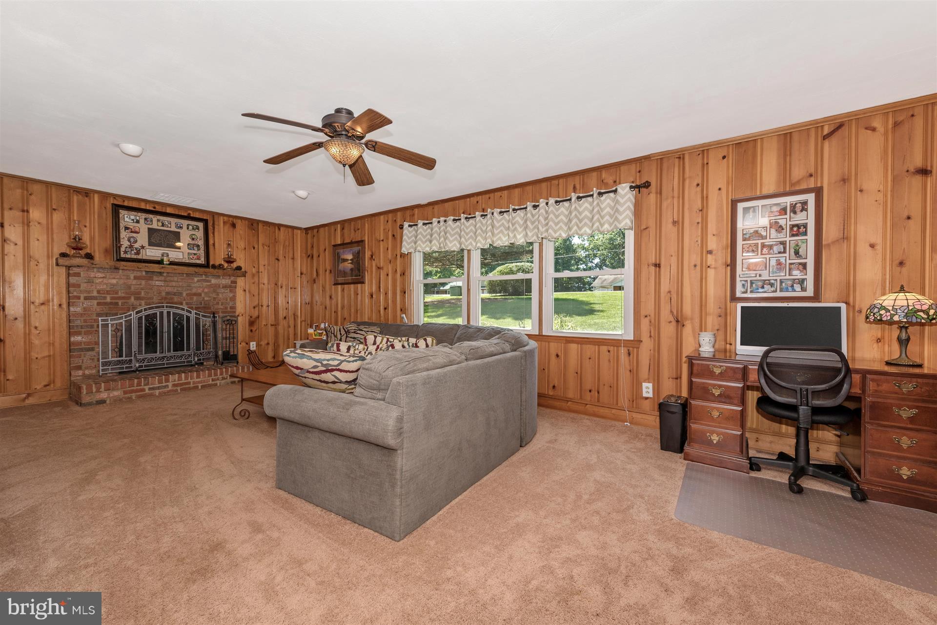 13432 Old Annapolis Road Mount Airy, MD 21771 - Photo 18 of 30 Lower Family Room with Fireplace
