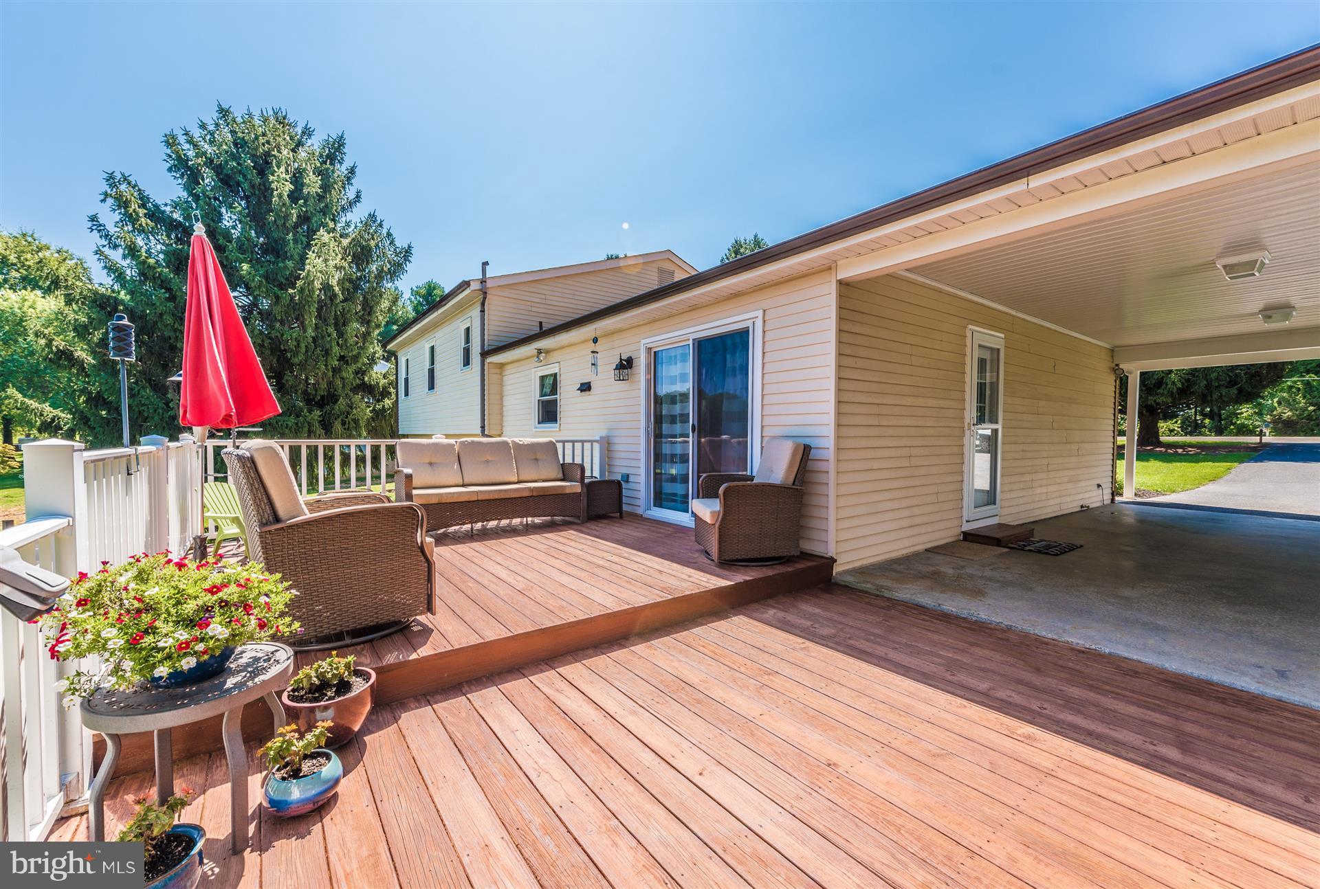 13432 Old Annapolis Road Mount Airy, MD 21771 - Photo 24 of 30 Deck off Kitchen & Carport