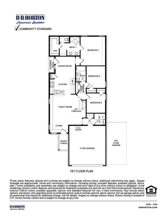 654 Glee Stem Road Lavon, TX 75166 - Photo 3 of 3 Floor plan
