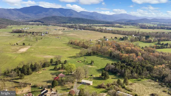 a view of a lake with a mountain