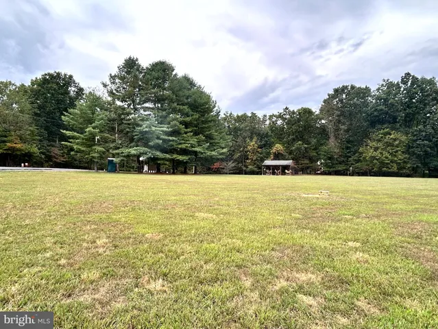 a view of an outdoor space and swimming pool