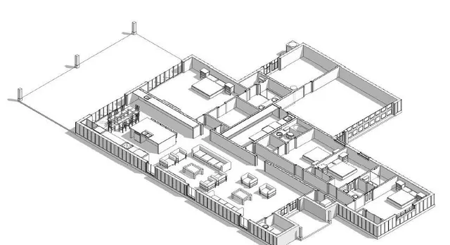 an outdoor sitting area with furniture and garden