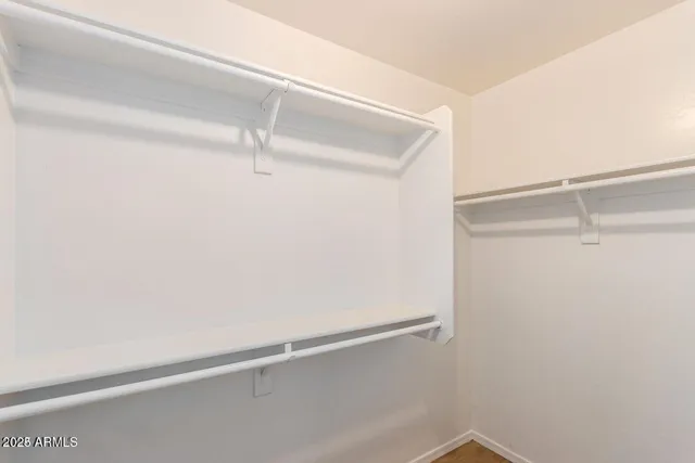 a close up view of racks on the wall