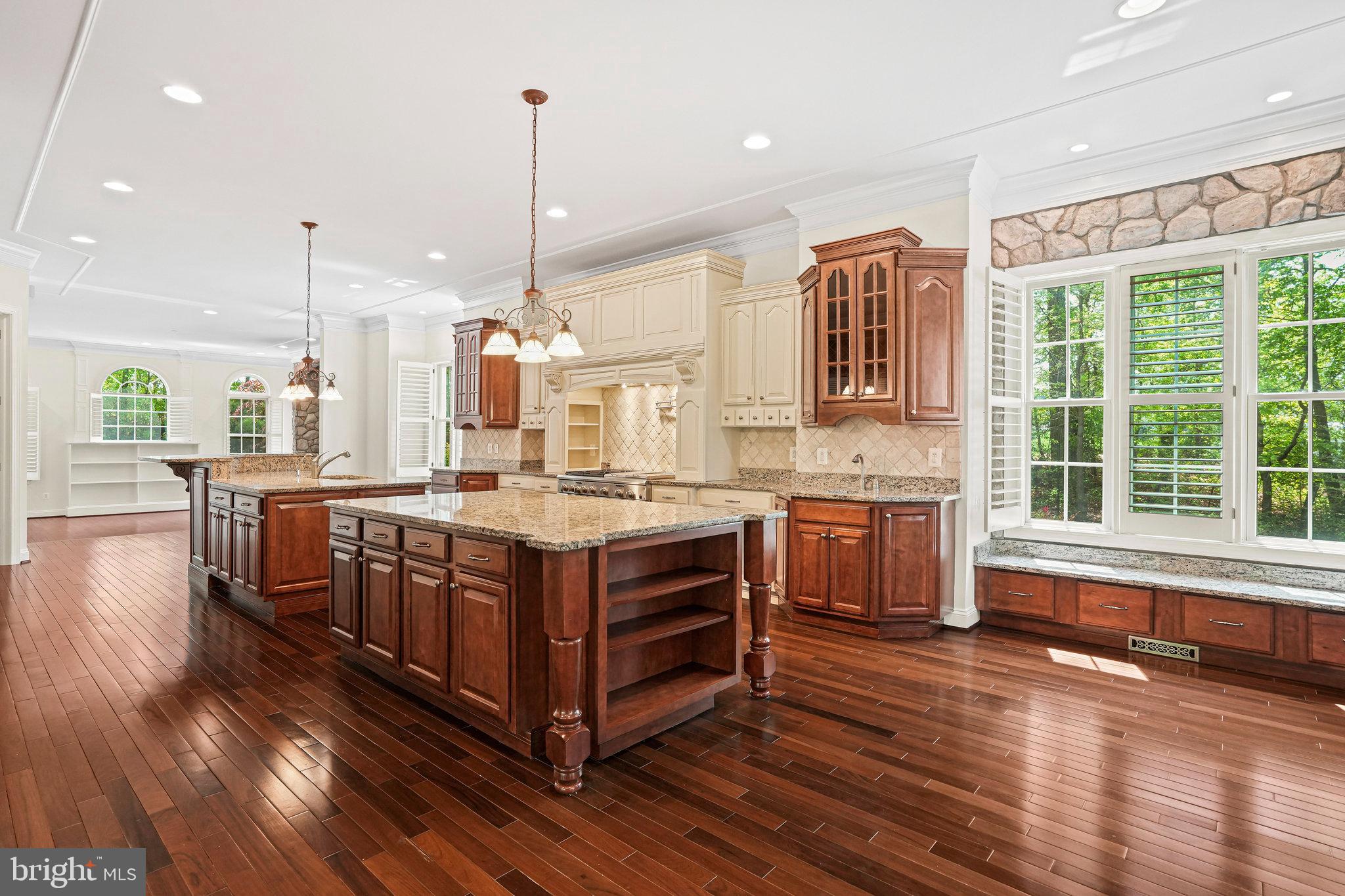 13551 Triadelphia Mill Road Clarksville, MD 21029 - Photo 17 of 74 a kitchen with stainless steel appliances granite countertop a stove and a wooden floors