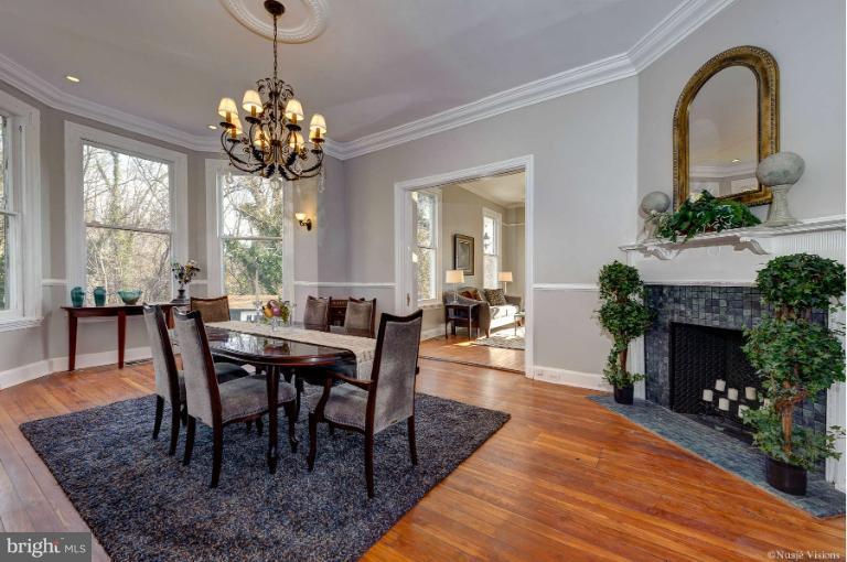2304 Hillhouse Road Baltimore, MD 21207 - Photo 6 of 30 Dining Room with fireplace