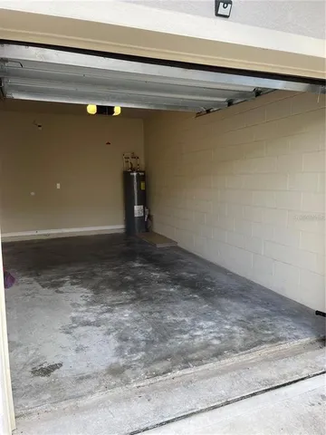 a view of a garage